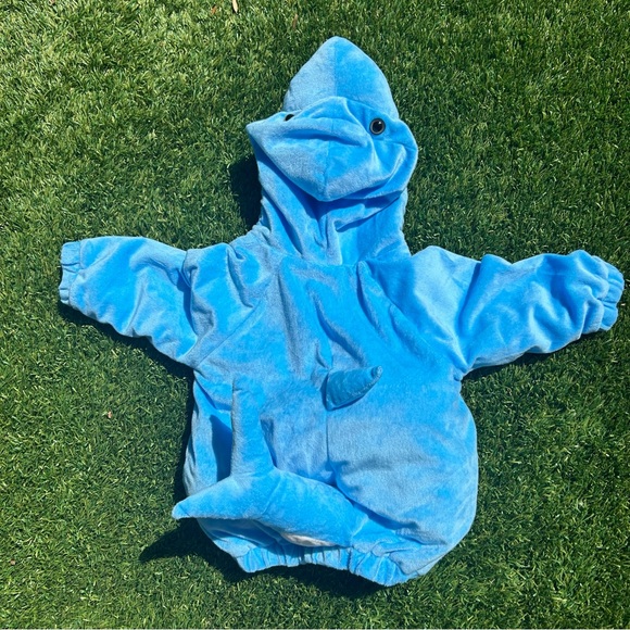 Baby Shark Halloween Costume Pullover Top 12-18M (Months) Hyde & EEK! Plush Blue - Picture 3 of 13